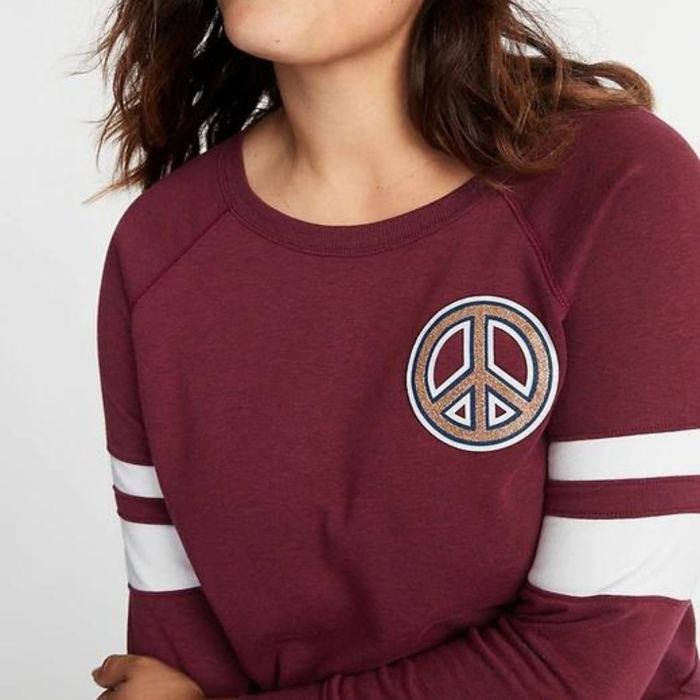 Relaxed Plus-Size Graphic French-Terry Sweatshirt - Picture 3 of 4